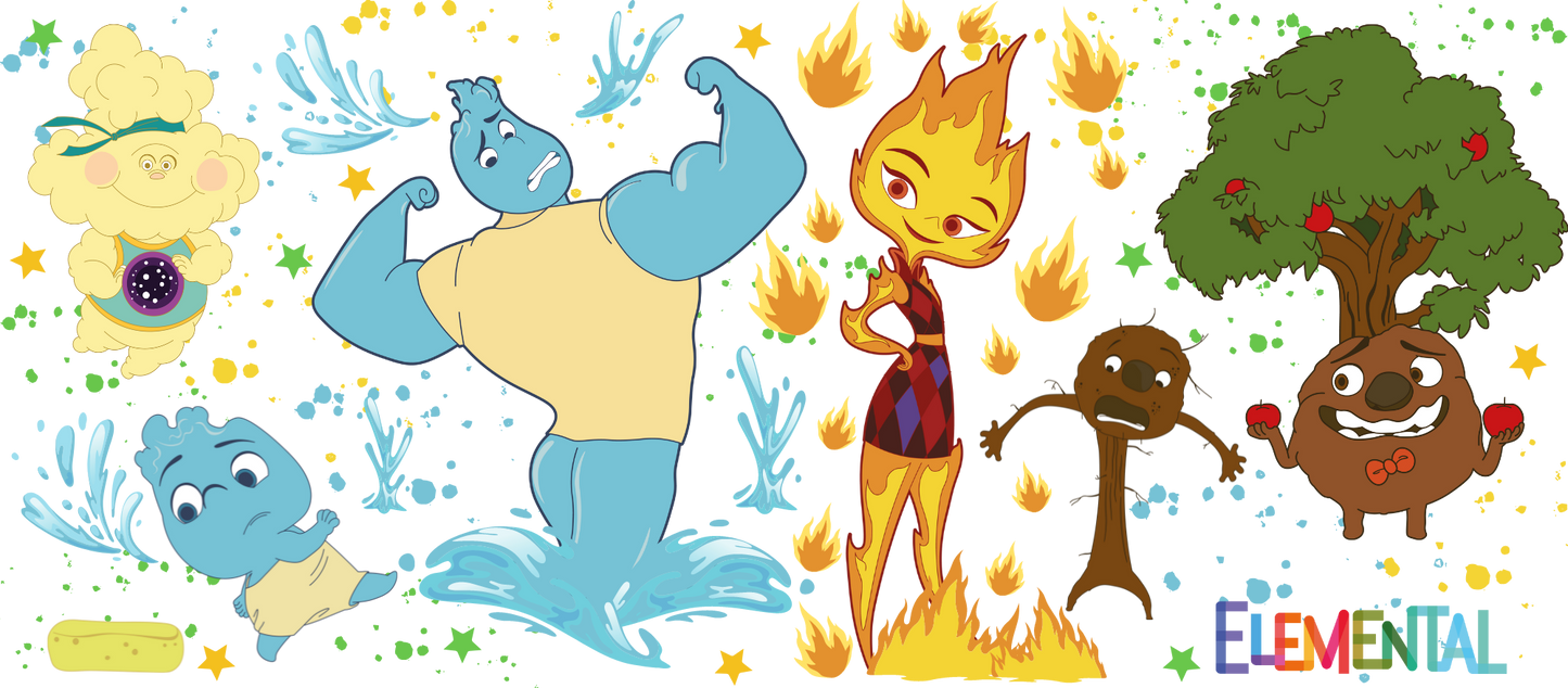 Elemental cup wraps