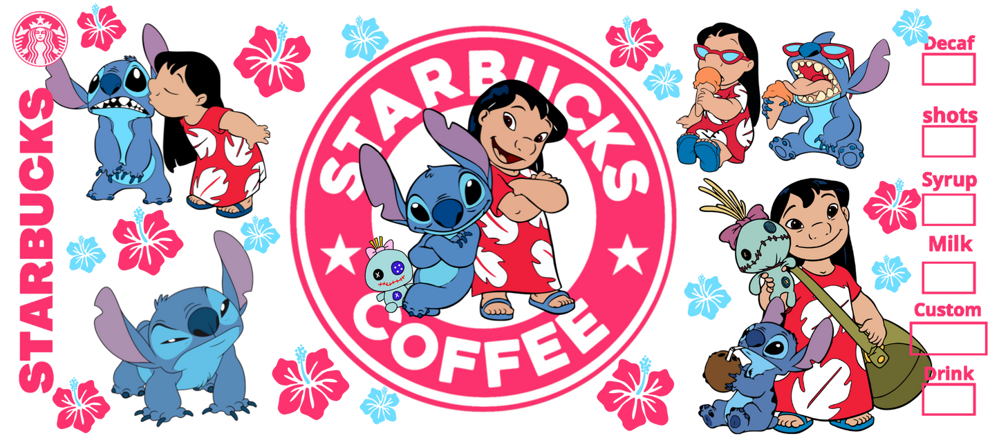 Stitch cup wraps