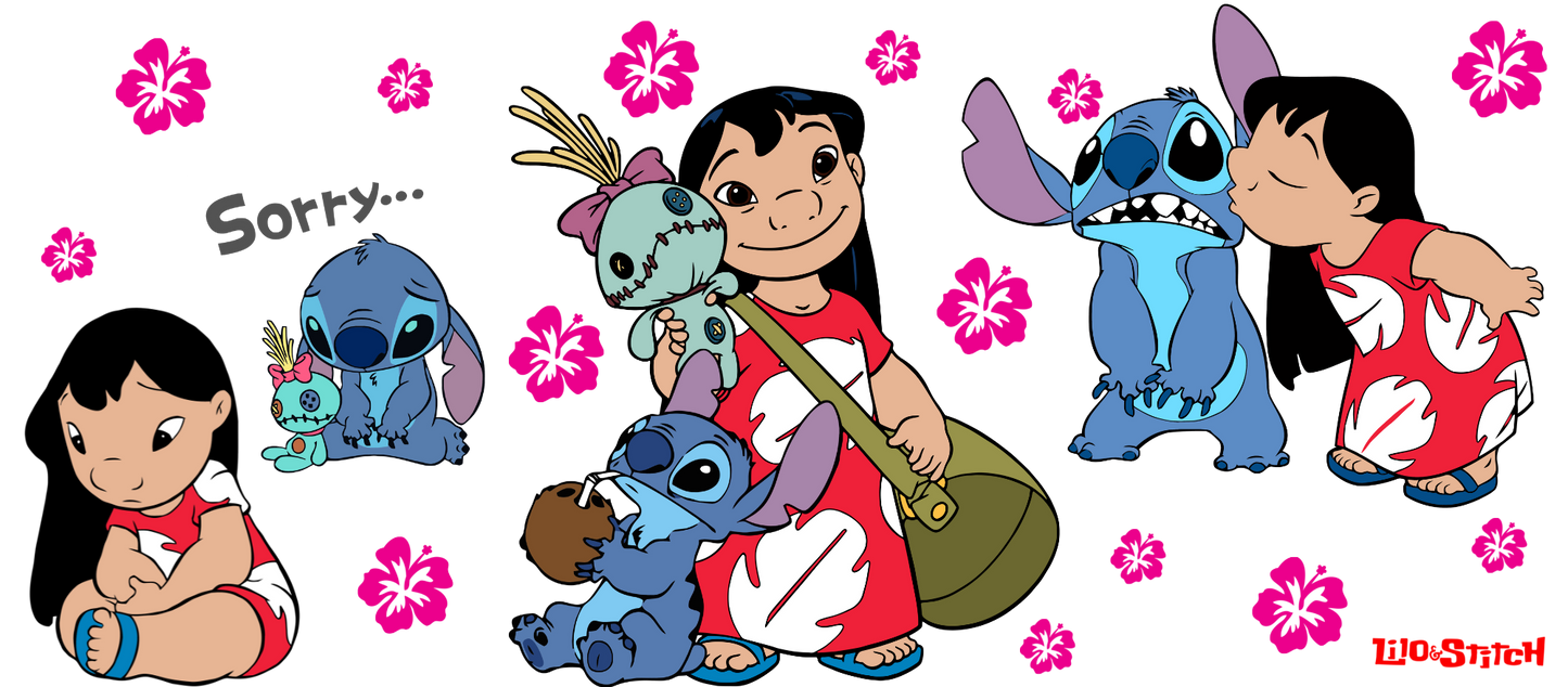 Stitch cup wraps
