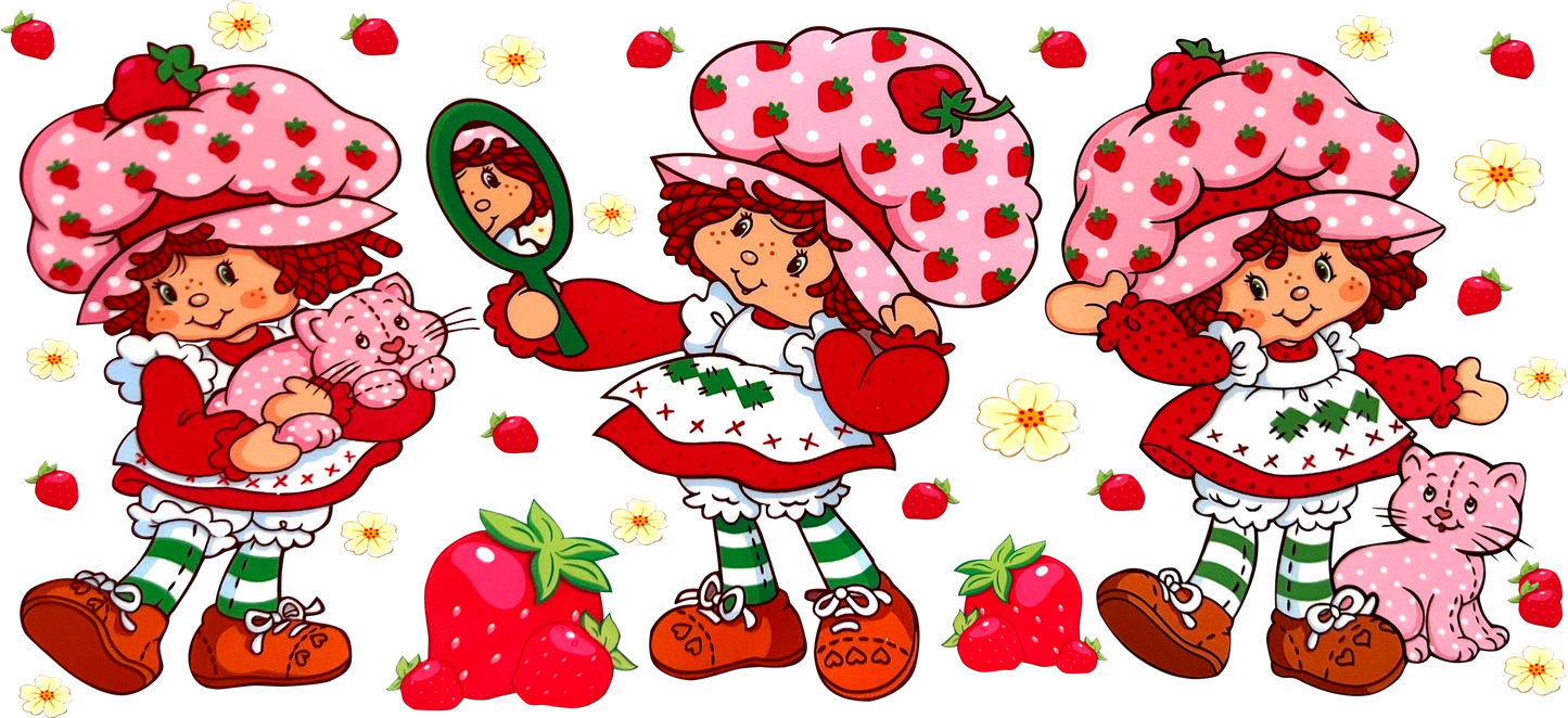 Strawberry shortcake cup wraps