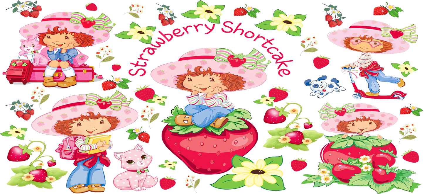 Strawberry shortcake cup wraps