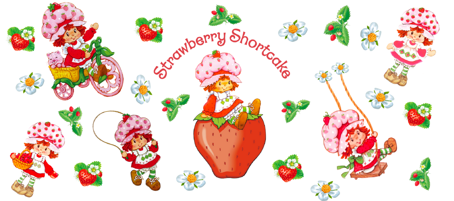 Strawberry shortcake cup wraps