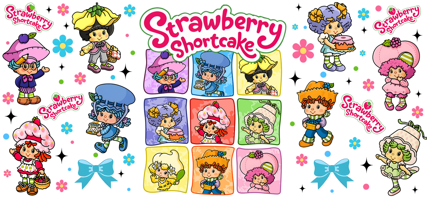 Strawberry shortcake cup wraps
