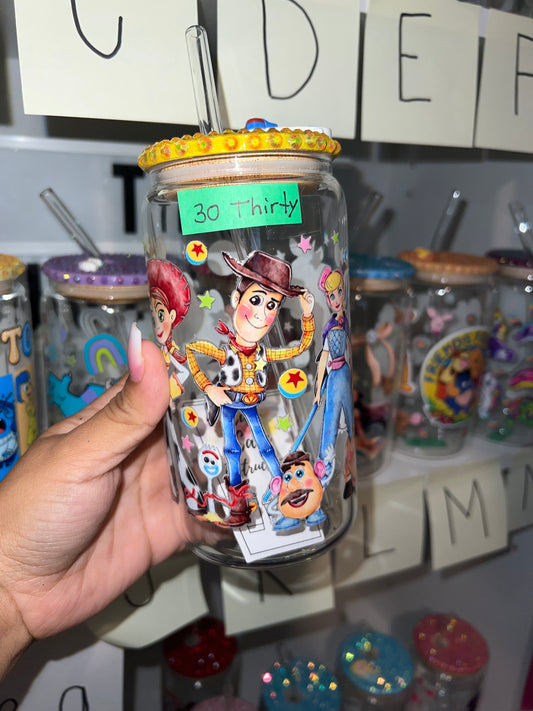 Toy story glass bling cup