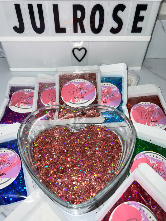 Celosia Polyester chunky glitter mix -2oz bag