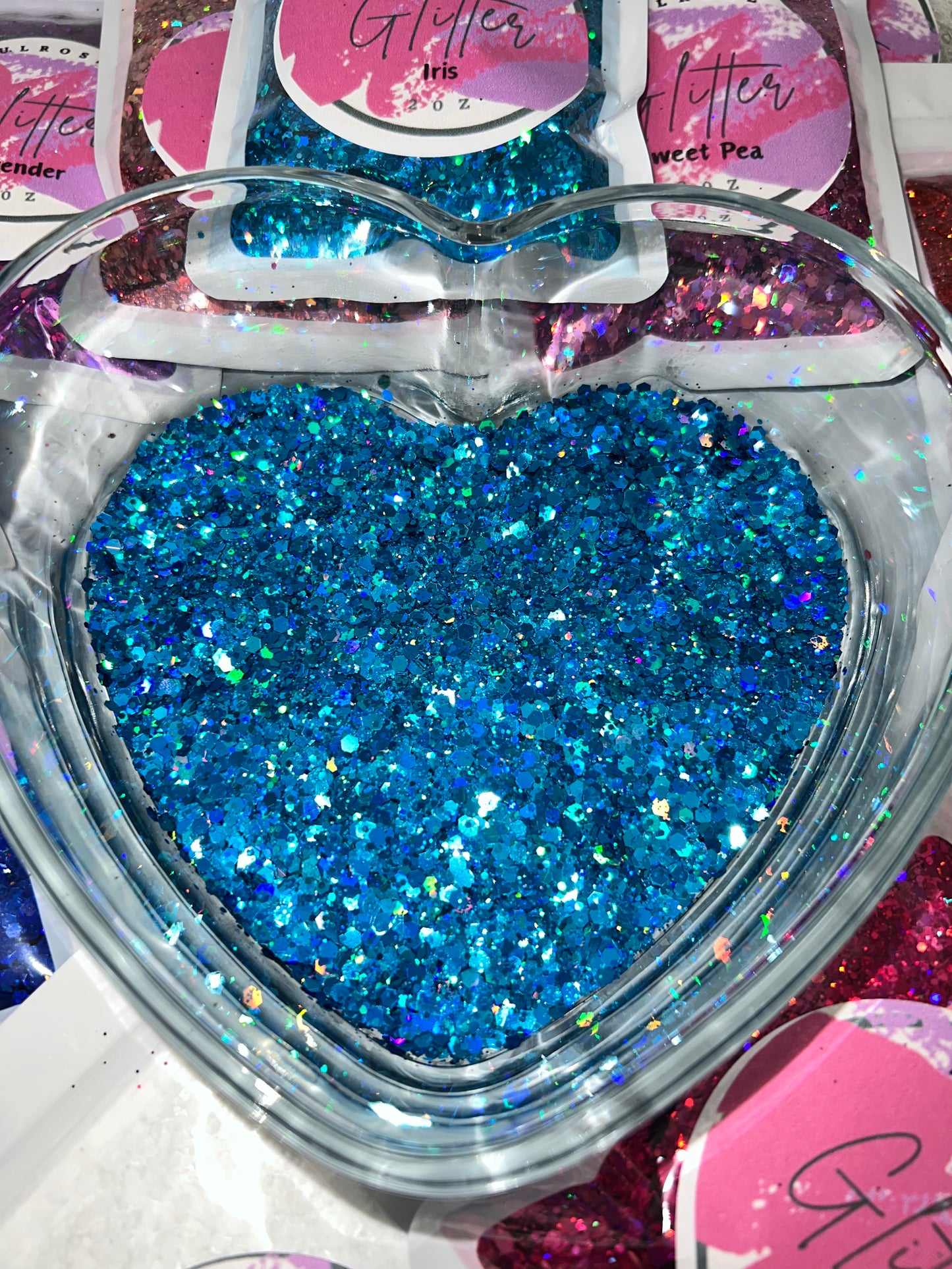 Iris Polyester chunky glitter mix -2oz bag