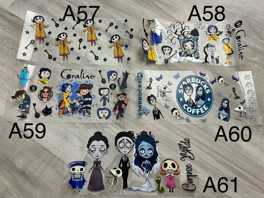 Jack skeleton, Corpse bride and Coraline