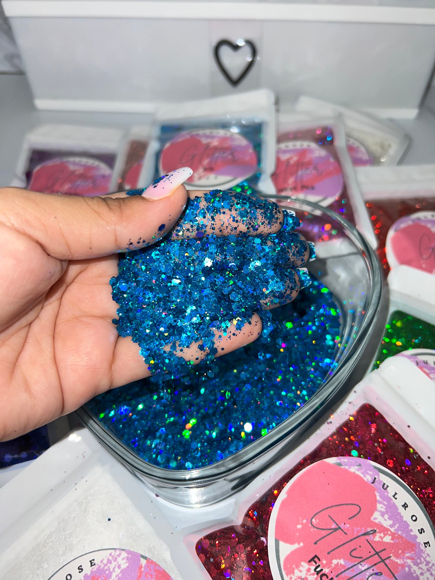 Iris Polyester chunky glitter mix -2oz bag