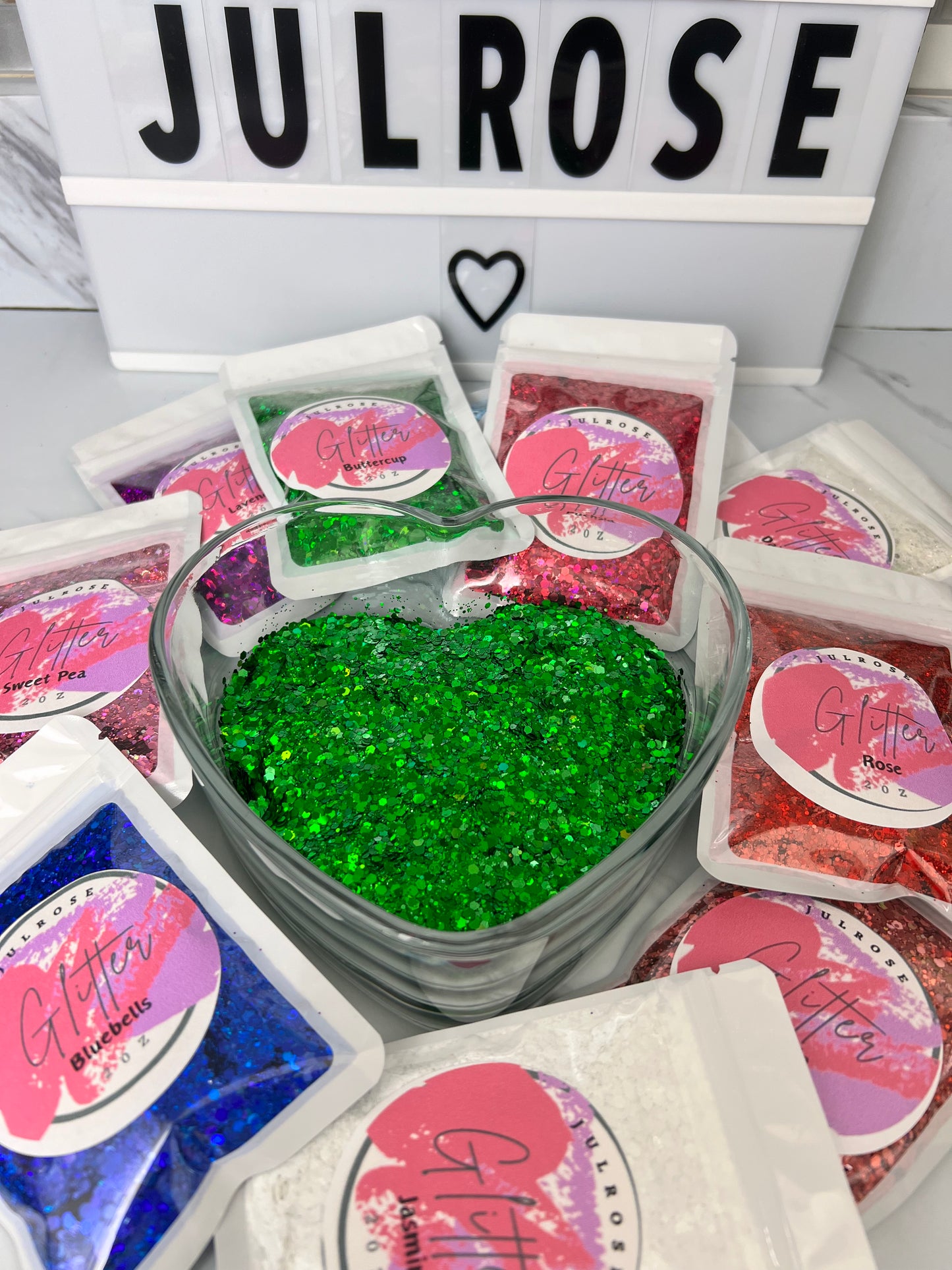 Buttercup Polyester chunky glitter mix -2oz bag