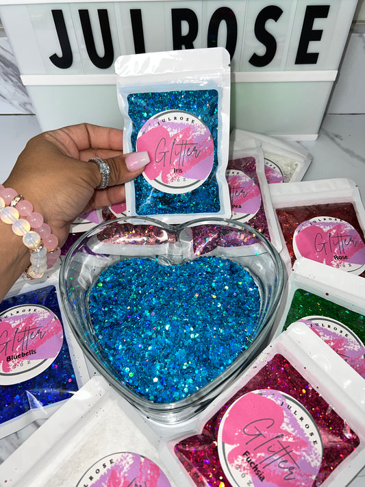 Iris Polyester chunky glitter mix -2oz bag