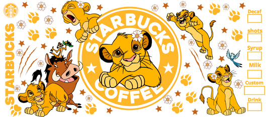 Lion king cup wrap